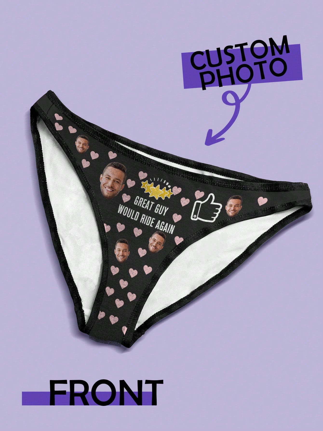Cotton Candy Cone - Celana Dalam Custom Foto Pribadi Untuknya,