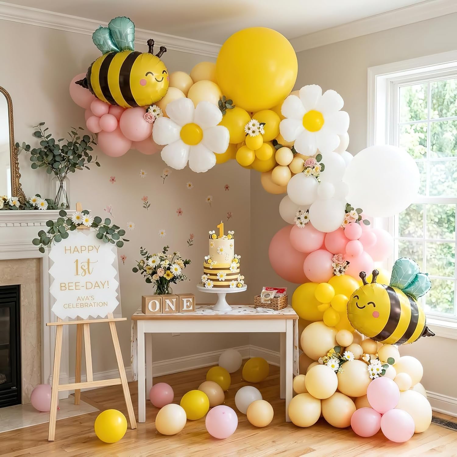 Balloon Arch Kit - 134Pcs Kit Dekorasi Balon Lengkung Lebah
