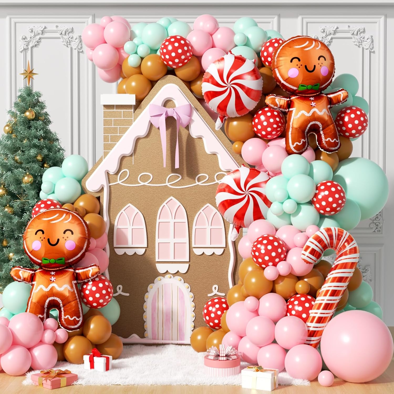 Balloon Arch Kit - 160Pcs Kit Dekorasi Balon Natal -
