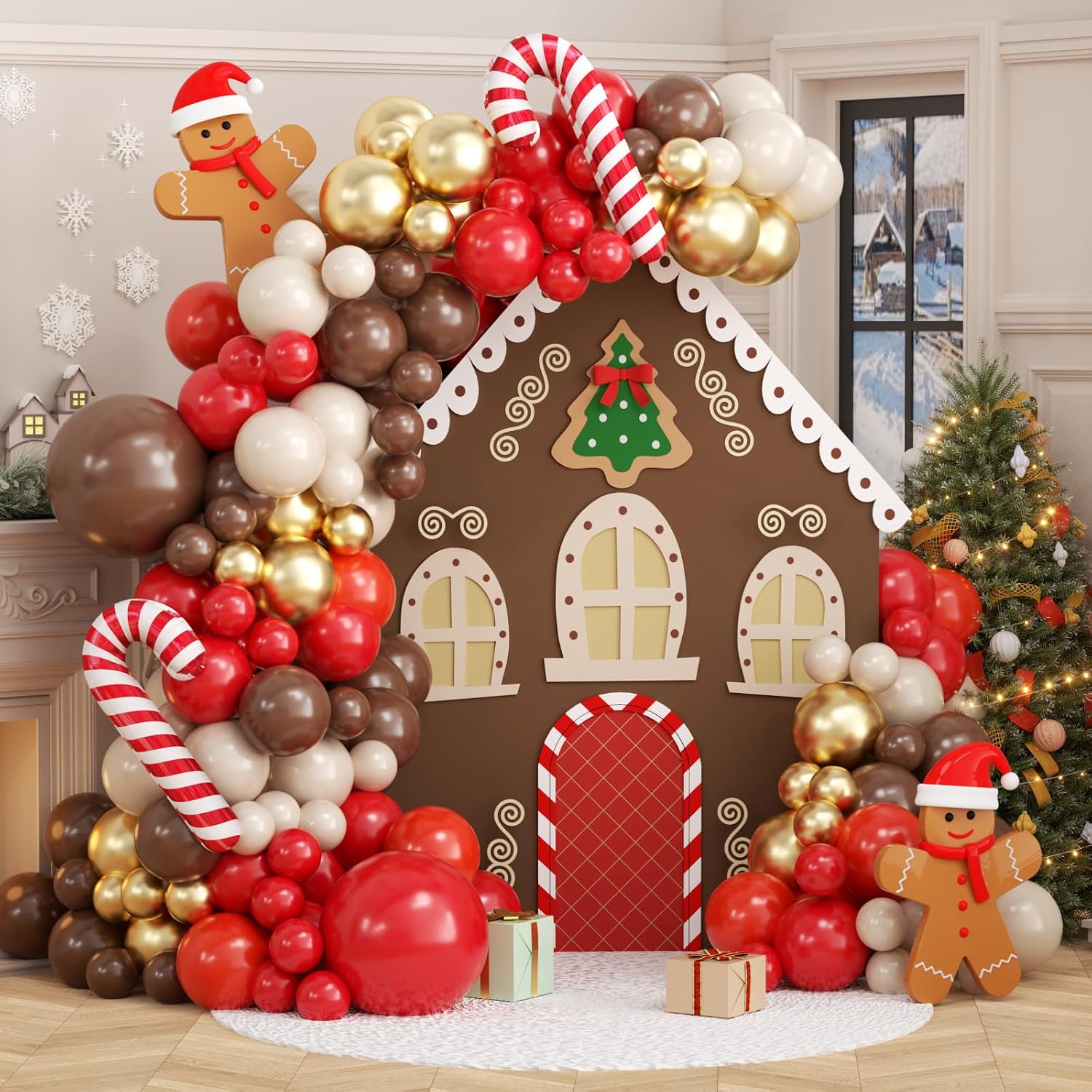 Balloon Arch Kit - Kit Dekorasi Pesta Natal dengan Balon