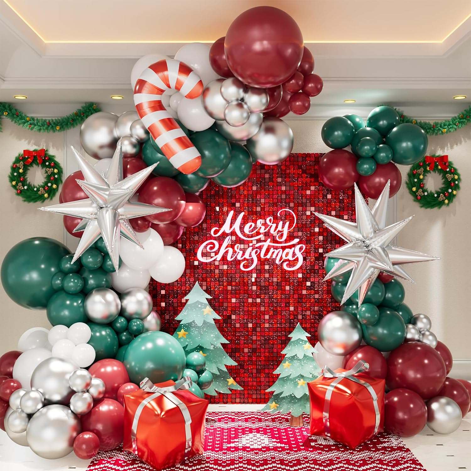 Balloon Arch Kit - Kit Dekorasi Pesta Natal dengan Balon