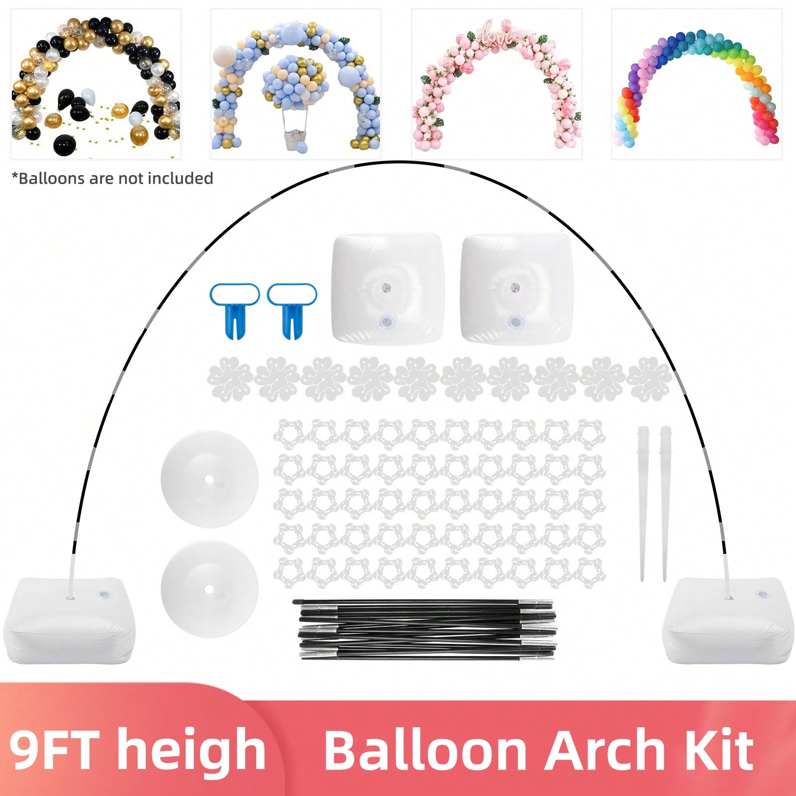 Balloon Arch Kit - 1 Set Kit Stand Lengkung Balon,