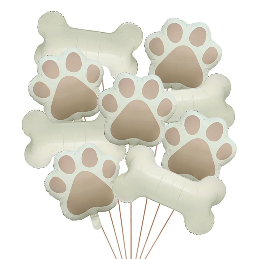 Let'S Party Event Supply - 9Pcs/Set Balon Aluminium Motif Cakar Anjing
