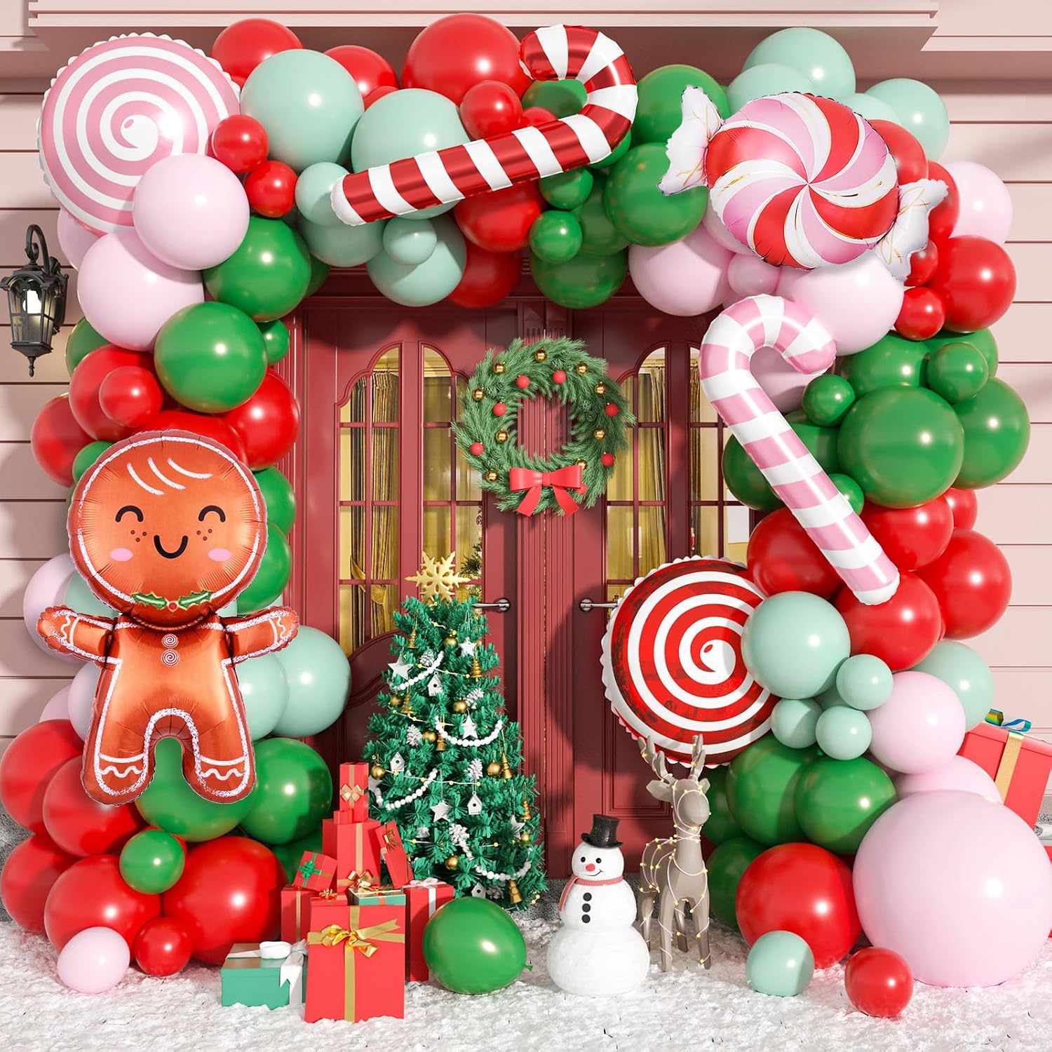 Balloon Arch Kit - Set Lengkap Dekorasi Balon Natal, 115