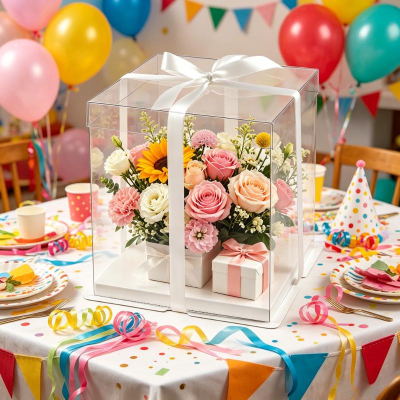 Kotak Kue Transparan, Kemasan  - Event Party Box ulasan dan harga