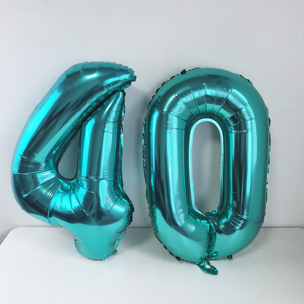 Balon Foil Angka 18 Biru Teal  - Balloon Pump Hand ulasan dan harga
