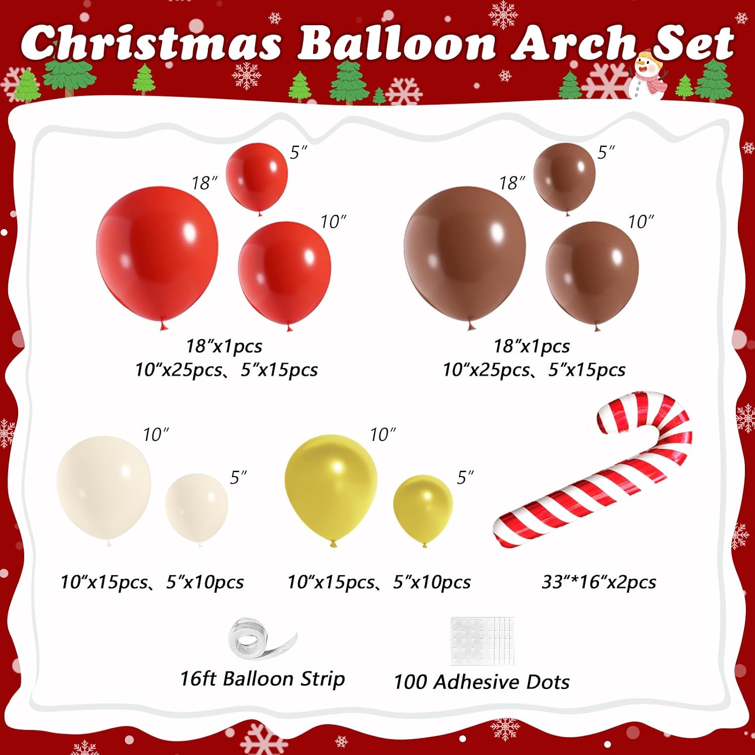 Kit Dekorasi Pesta Natal denga - Balloon Arch Kit ulasan dan harga