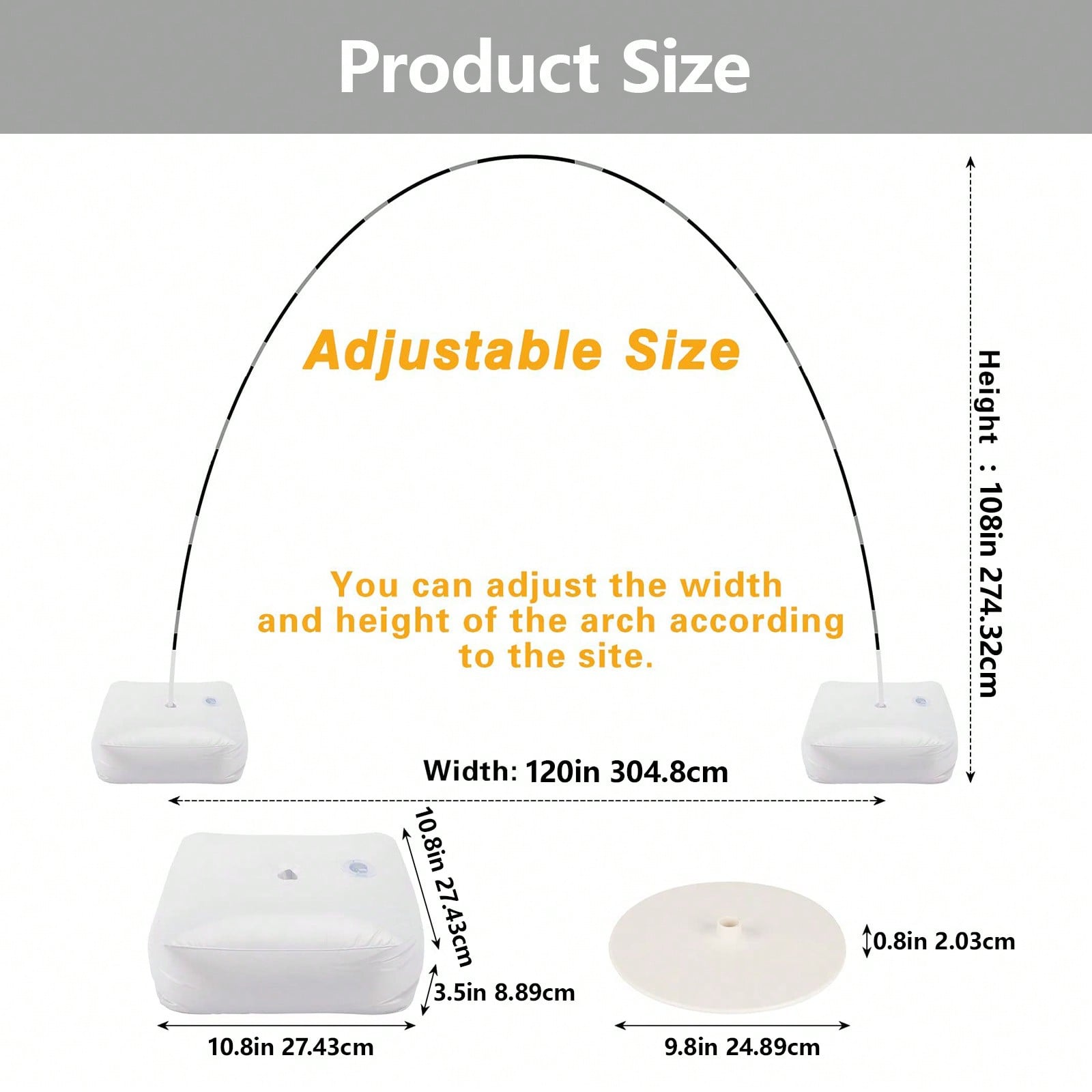 1 Set Kit Stand Lengkung Balon - Balloon Arch Kit ulasan dan harga