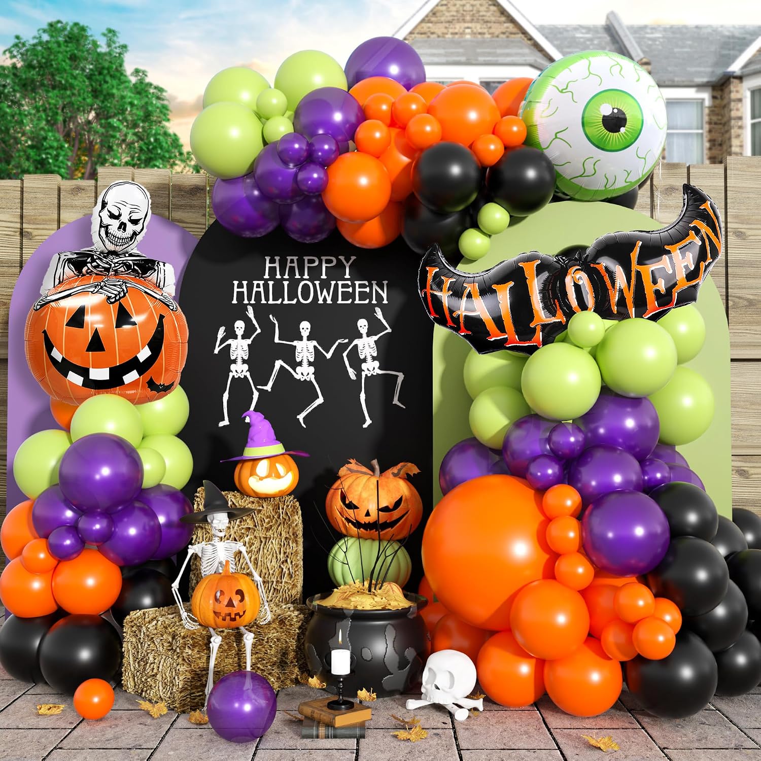 Kit Dekorasi Balon Halloween,  - Balloon Arch Kit ulasan dan harga