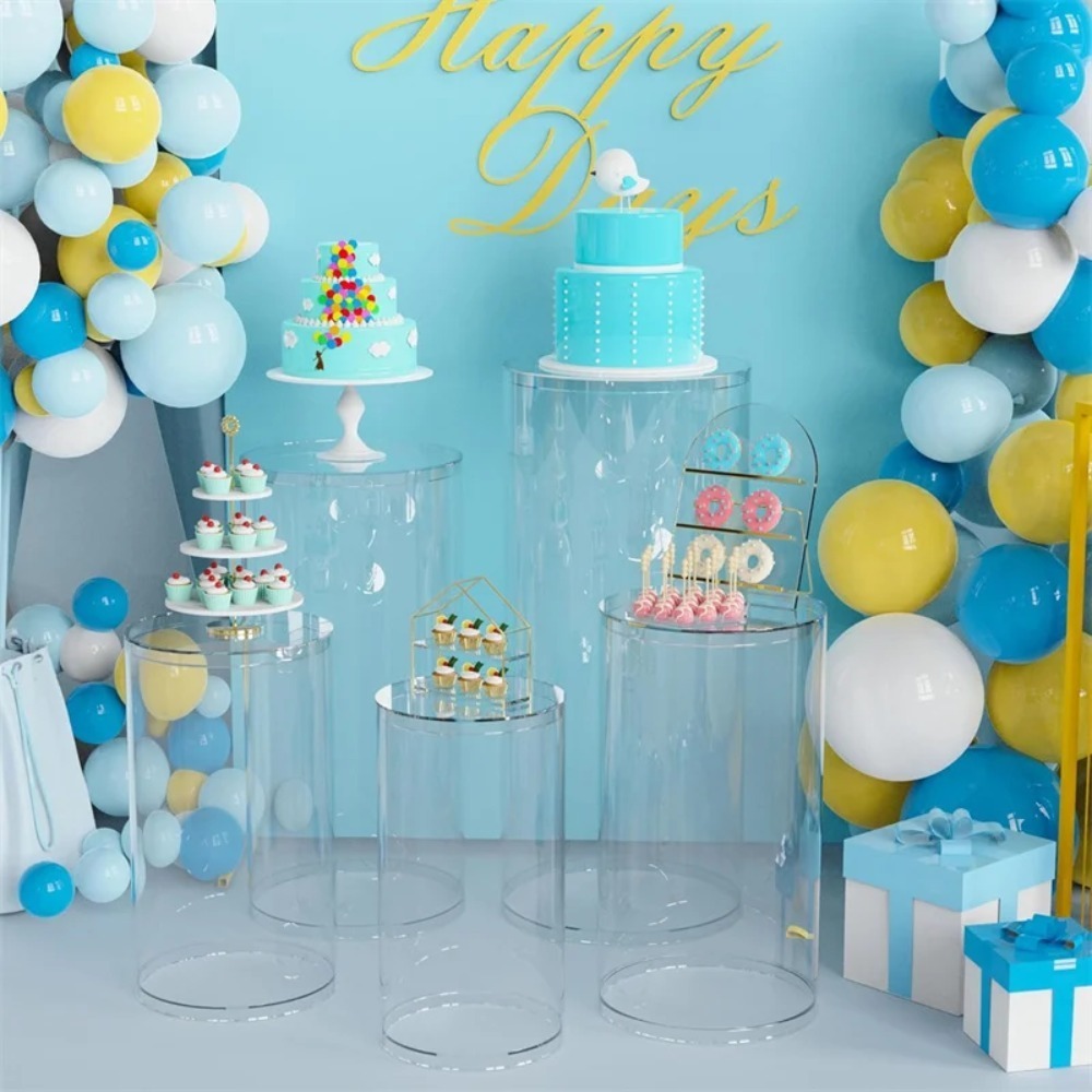 3/5Pcs Alas Silinder Putih, Pi - Event Party ulasan dan harga