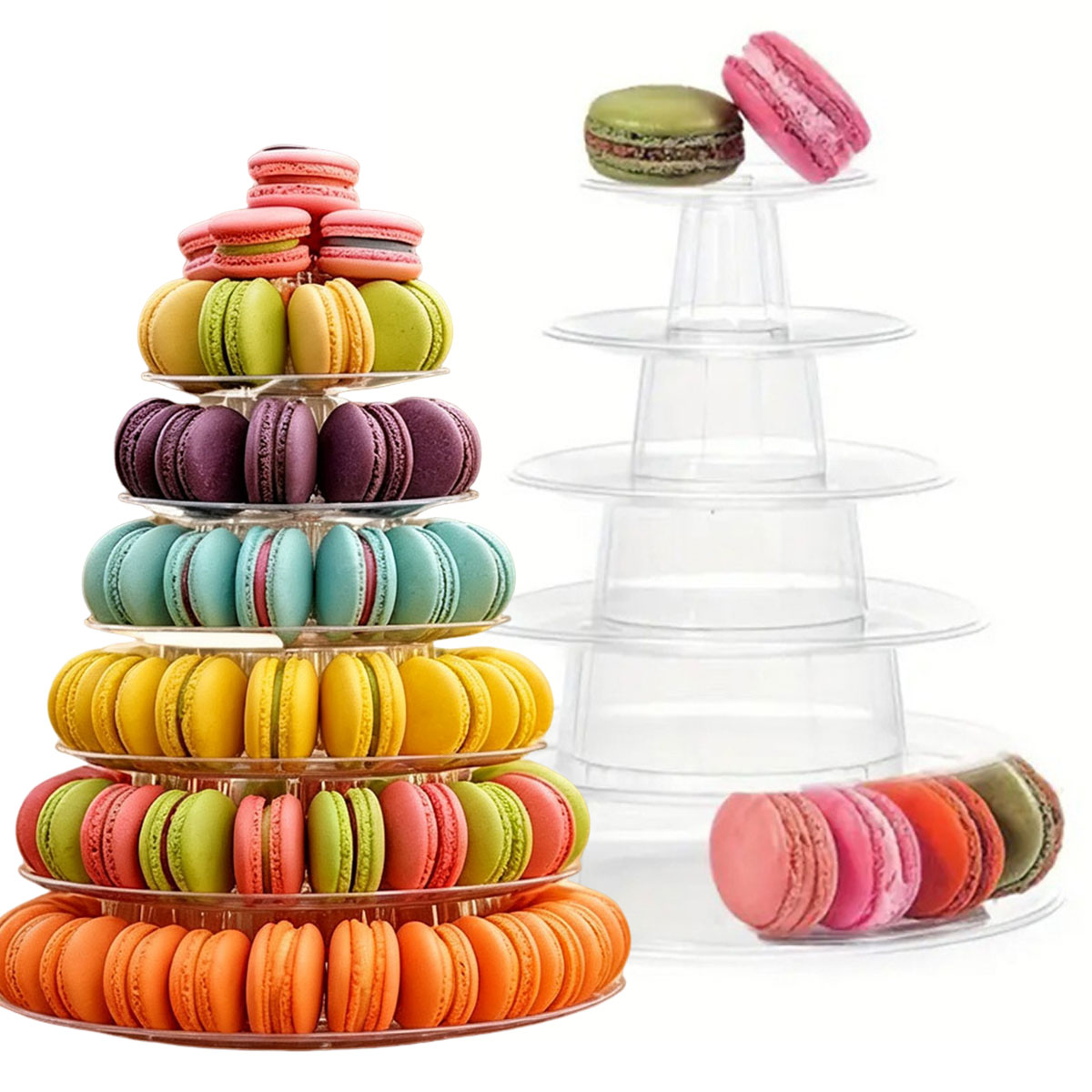 1 Buah Rak Kue Plastik Bening  - Cupcake Stand Tier ulasan dan harga