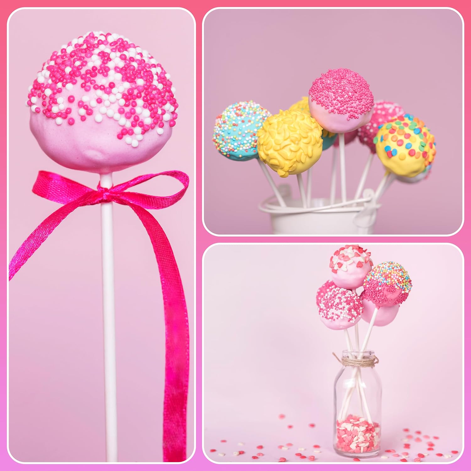 100 buah stik permen DIY stik  - Cotton Candy Cone ulasan dan harga