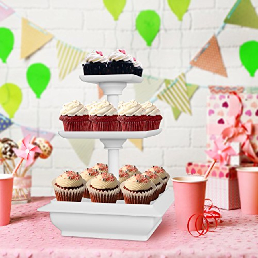 Rak Kue 3 Tingkat - Rak Pajang - Cupcake Stand Tier ulasan dan harga