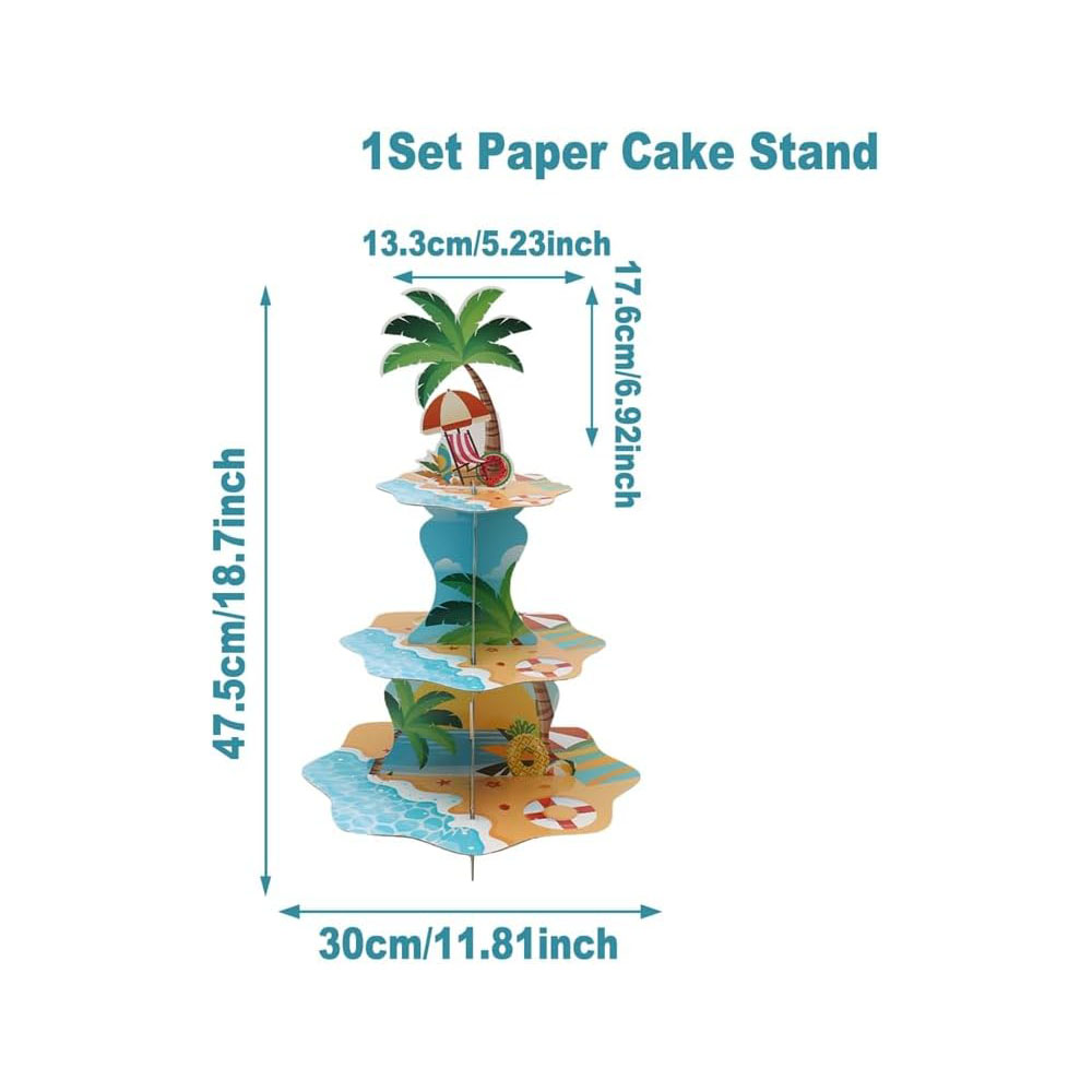 Stand Cupcake Pantai Hawaii 3  - Cupcake Stand Tier ulasan dan harga