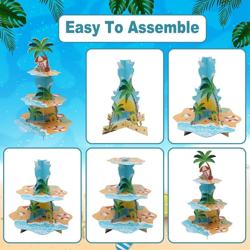 Stand Cupcake Pantai Hawaii 3  - Cupcake Stand Tier ulasan dan harga